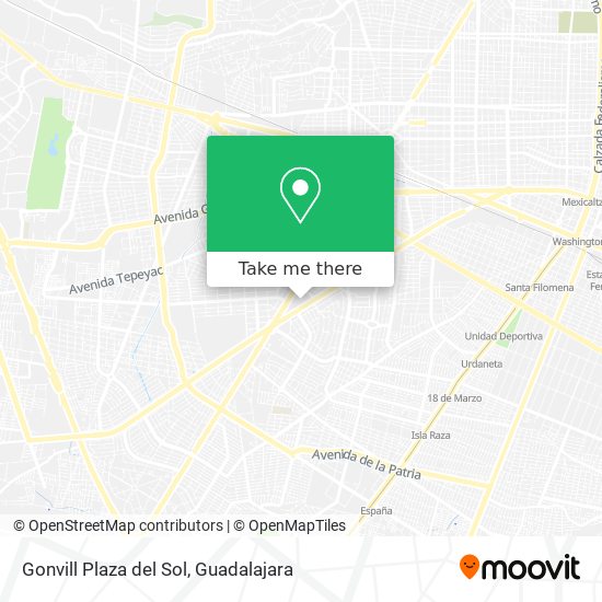 Mapa de Gonvill Plaza del Sol