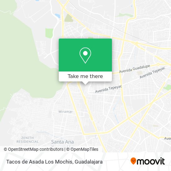 Tacos de Asada Los Mochis map