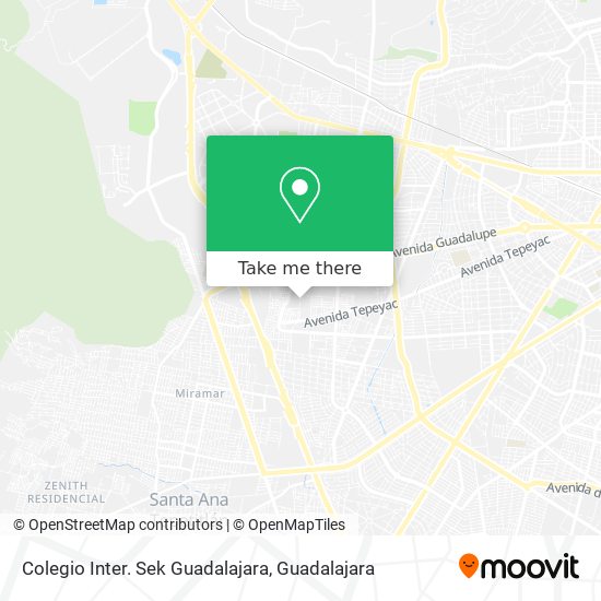Colegio Inter. Sek Guadalajara map