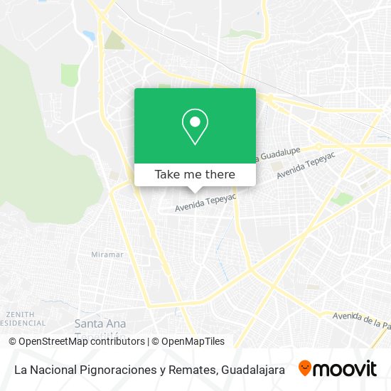 La Nacional Pignoraciones y Remates map