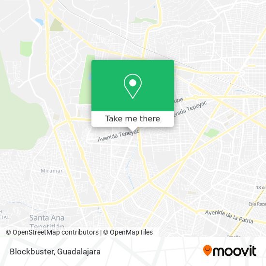 Mapa de Blockbuster