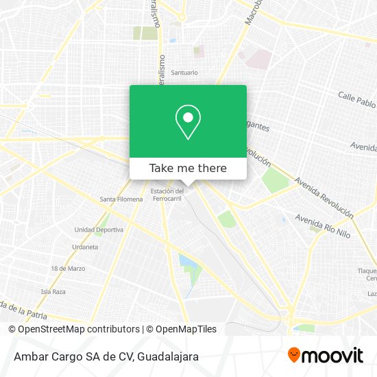 Mapa de Ambar Cargo SA de CV