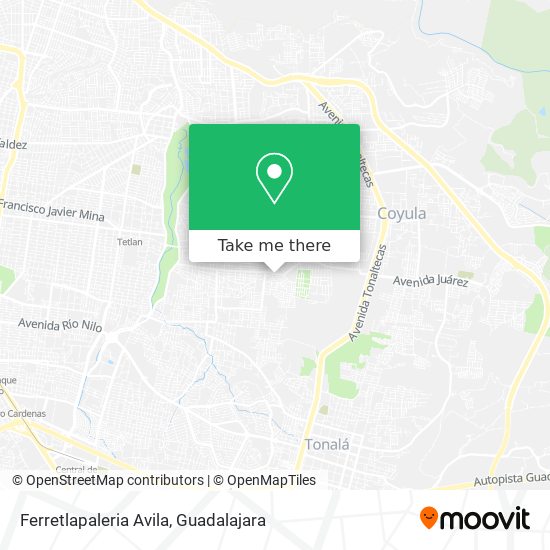Ferretlapaleria Avila map
