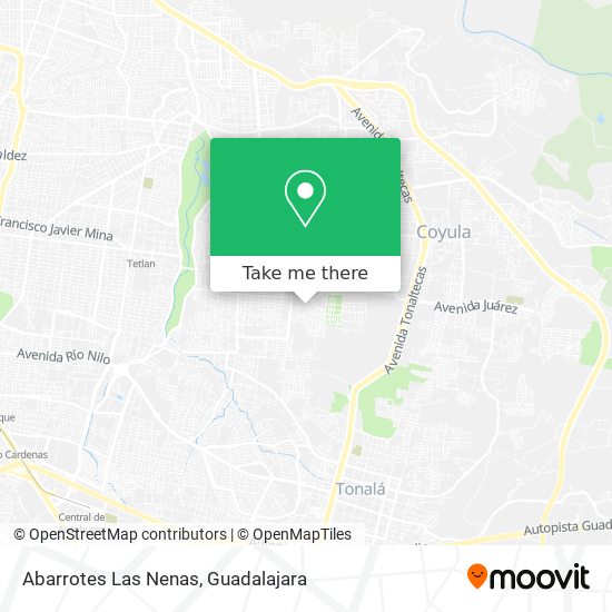 Mapa de Abarrotes Las Nenas