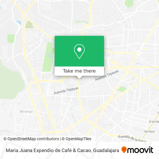 Mapa de Maria Juana Expendio de Café & Cacao