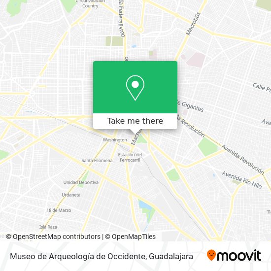 Museo de Arqueología de Occidente map