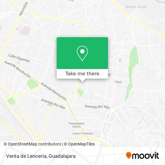 Venta de Lenceria map