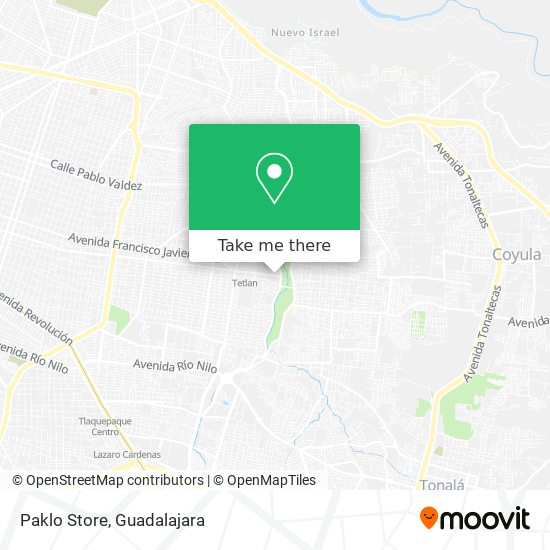 Mapa de Paklo Store