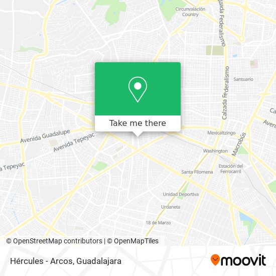 Hércules - Arcos map