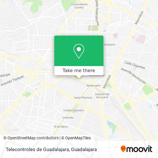 Mapa de Telecontroles de Guadalajara