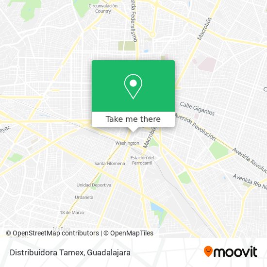 Distribuidora Tamex map