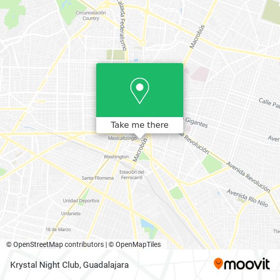 Krystal Night Club map