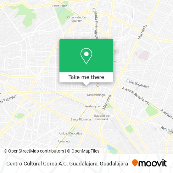Centro Cultural Corea A.C. Guadalajara map