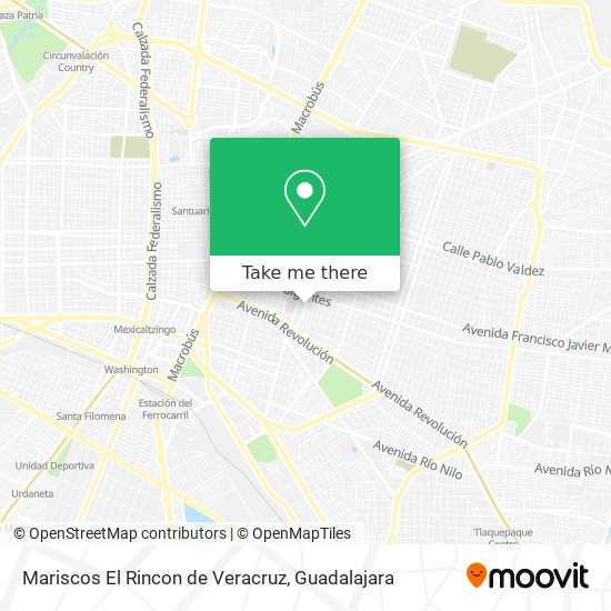 Mariscos El Rincon de Veracruz map