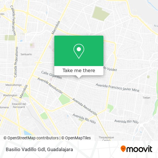 Basilio Vadillo Gdl map