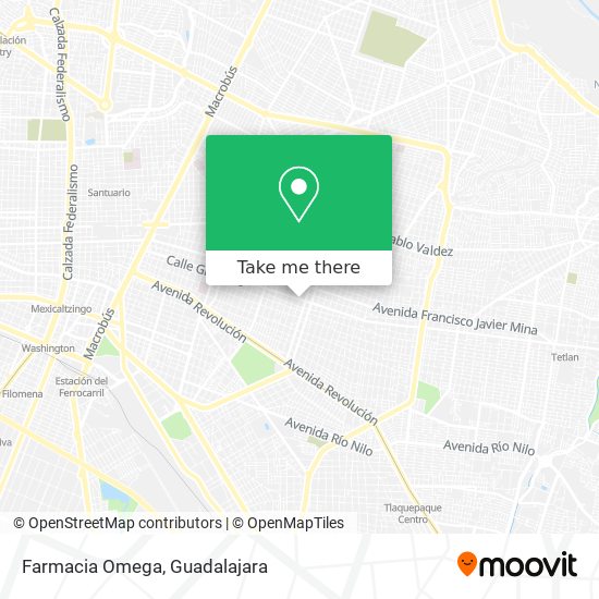 Mapa de Farmacia Omega