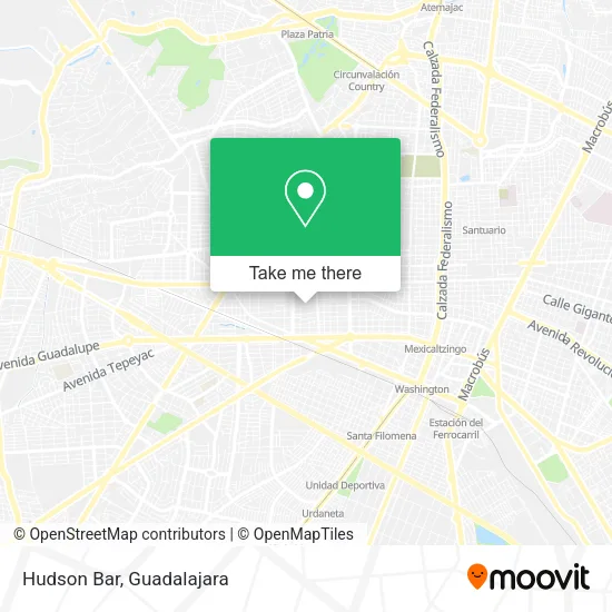 Hudson Bar map