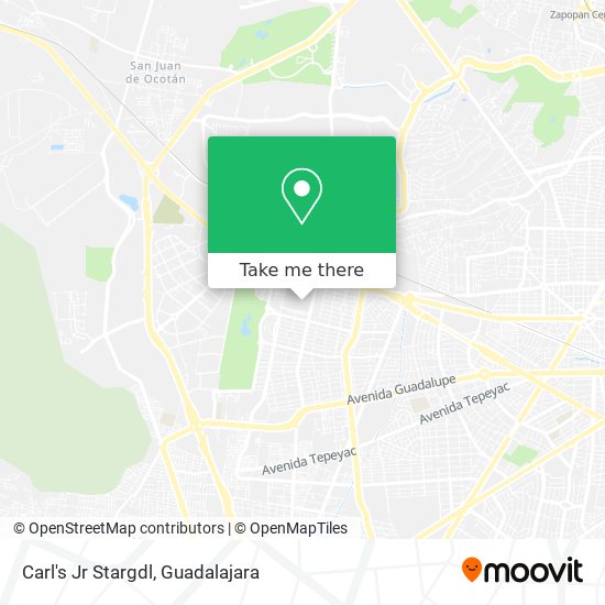 Carl's Jr Stargdl map