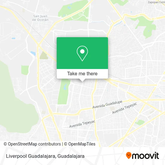 Liverpool Guadalajara map