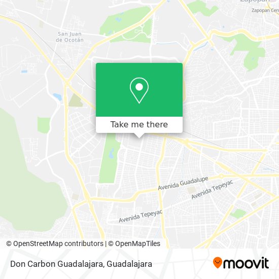 Don Carbon Guadalajara map