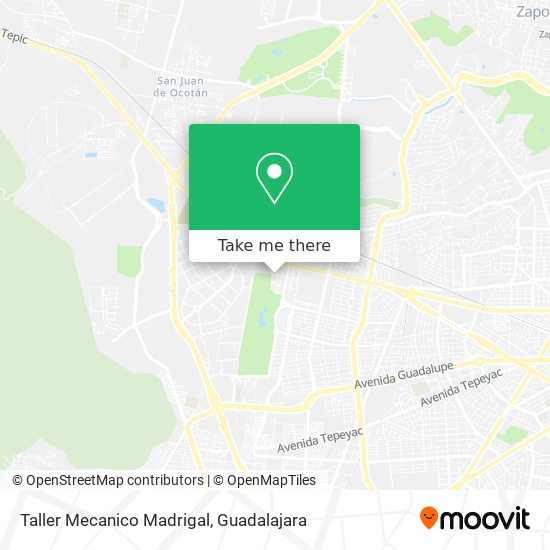 Taller Mecanico Madrigal map