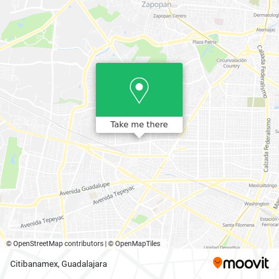 Mapa de Citibanamex