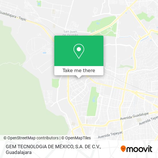 GEM TECNOLOGíA DE MÉXICO, S.A. DE C.V. map