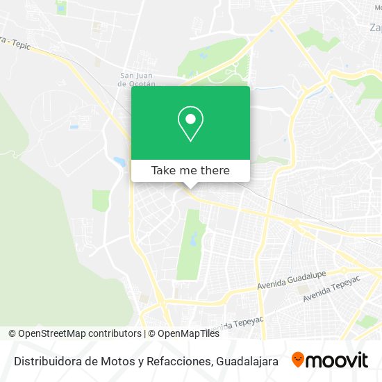 Distribuidora de Motos y Refacciones map