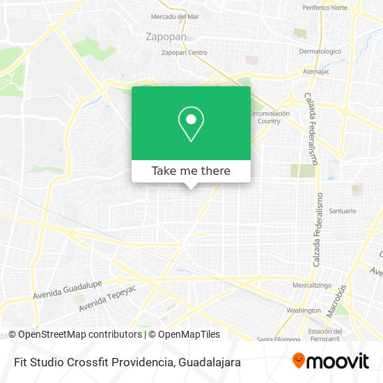 Mapa de Fit Studio Crossfit Providencia