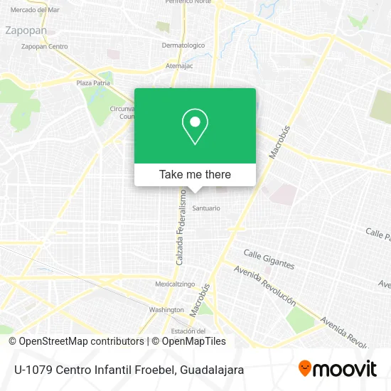U-1079 Centro Infantil Froebel map