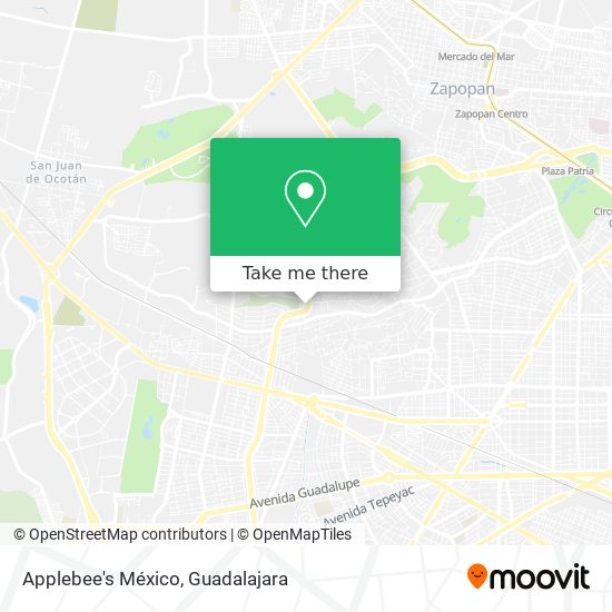 Mapa de Applebee's México