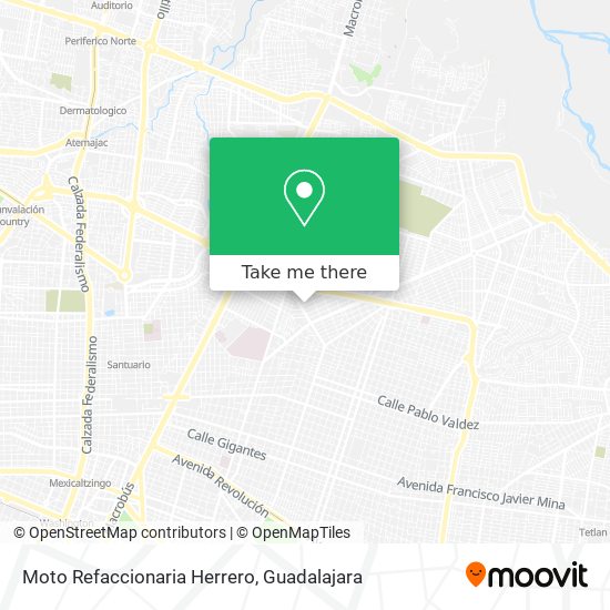 Mapa de Moto Refaccionaria Herrero