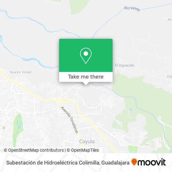 Subestación de Hidroeléctrica Colimilla map