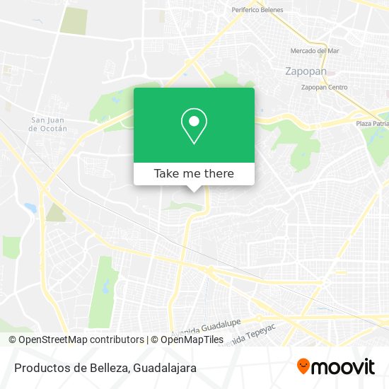 Mapa de Productos de Belleza