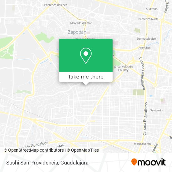 Sushi San Providencia map