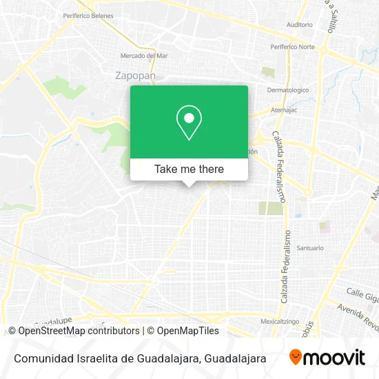 Comunidad Israelita de Guadalajara map