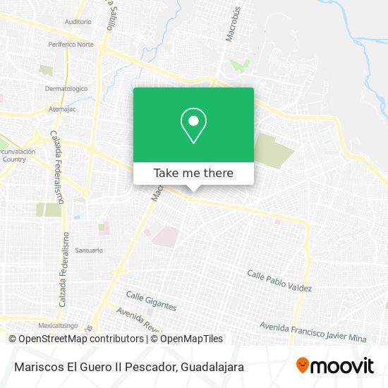 Mariscos El Guero II Pescador map