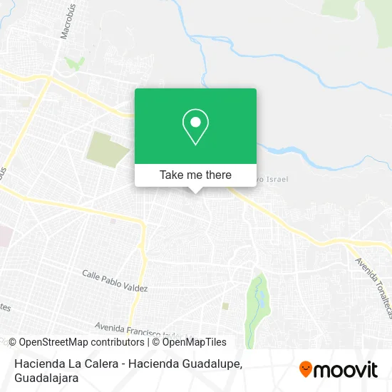 Hacienda La Calera - Hacienda Guadalupe map