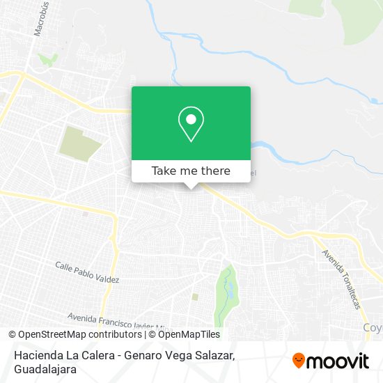 Hacienda La Calera - Genaro Vega Salazar map