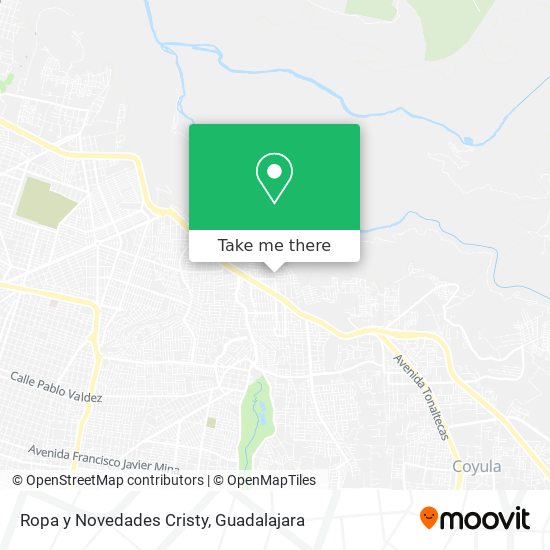 Mapa de Ropa y Novedades Cristy
