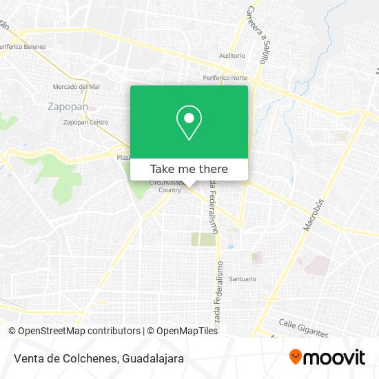 Mapa de Venta de Colchenes