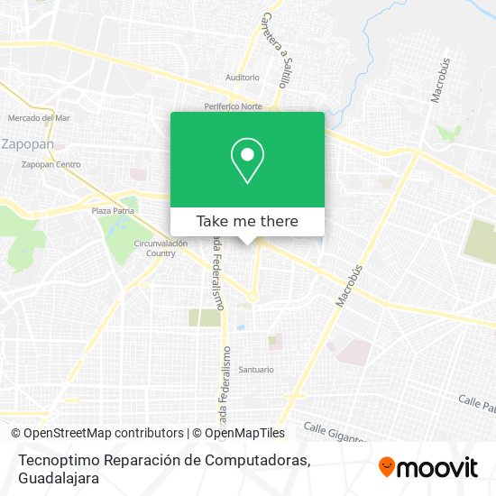 Tecnoptimo Reparación de Computadoras map