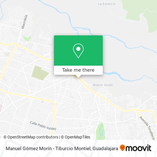 Mapa de Manuel Gómez Morín - Tiburcio Montiel