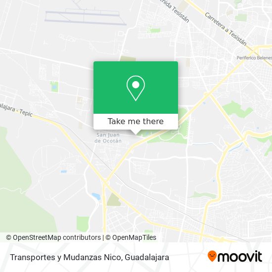 Mapa de Transportes y Mudanzas Nico