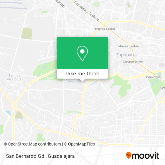 Mapa de San Bernardo Gdl