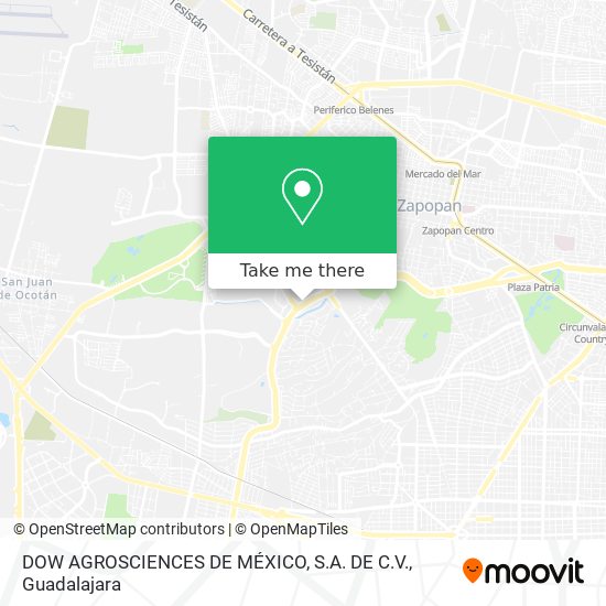 Mapa de DOW AGROSCIENCES DE MÉXICO, S.A. DE C.V.