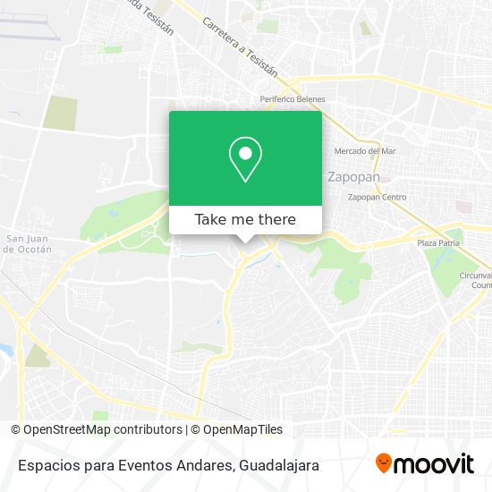 Mapa de Espacios para Eventos Andares