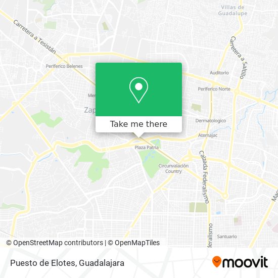 Puesto de Elotes map