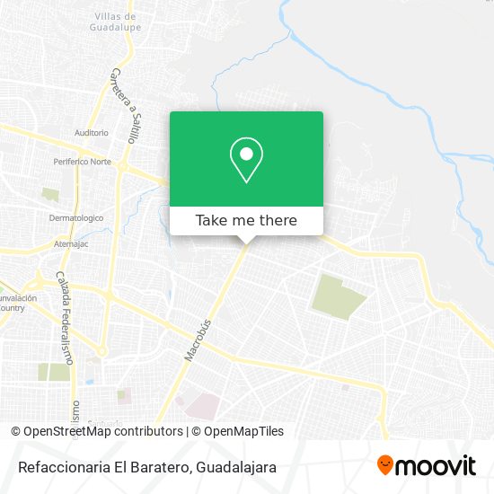 Mapa de Refaccionaria El Baratero