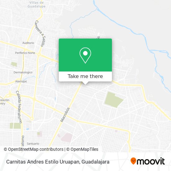 Mapa de Carnitas Andres Estilo Uruapan